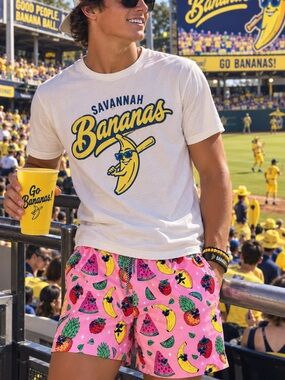 Swim or swag  trunks boardies - Pink Tutti Fruitti